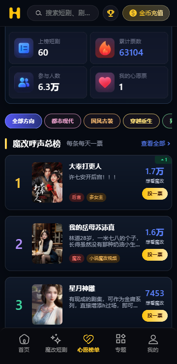 分类浏览界面示意